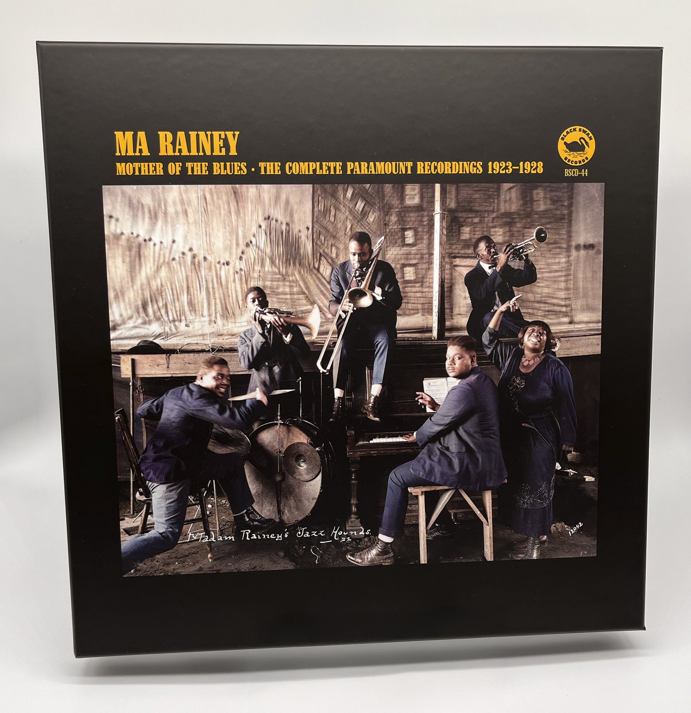 Mother of the Blues box set cover — Ma Rainey and her Georgia Jazz Band, Black Swan Records BSCD-44